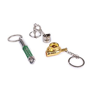 Pack 3 Chaveiros de Metal Amantes de Carros