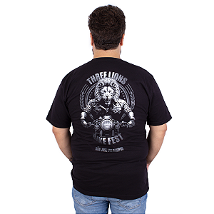 Camiseta Plus Size Three Lions Bike Fest Oficial.