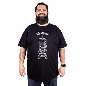 Camiseta Plus Size Game Evolution.