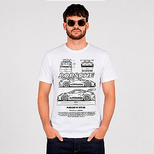 Camiseta 911 GT3 RS - Branca.