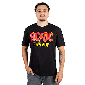 Camiseta ACDC PWR UP Preta - Oficial