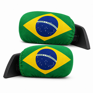 Par Capa de Retrovisor - Bandeira do Brasil