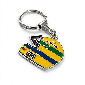 Chaveiro Metal Capacete - Airton Senna