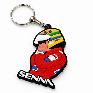 Chaveiro Airton Senna - Emborrachado