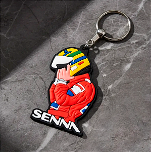 Chaveiro Ayrton Senna - Emborrachado