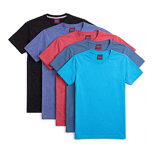 Kit 5 Camisetas Colors Monte o Seu.