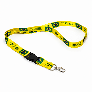 Chaveiro Cordão do Brasil - Amarelo
