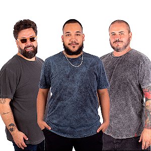 Kit 3 Camisetas Plus Size Estonadas Monte o Seu.