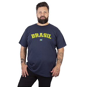 Camiseta Plus Size Brasil - Clássico.