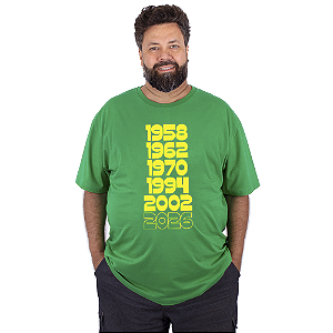 Camiseta Plus Size Brasil Torcida - Agora Vai.