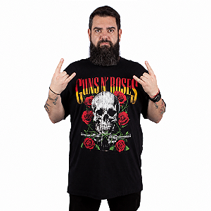 Camiseta Plus Size Guns N' Roses Tour 87/88 - Oficial