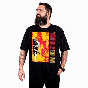 Camiseta Plus Size Guns N' Roses Use Your Illusion 1 Preta - Oficial
