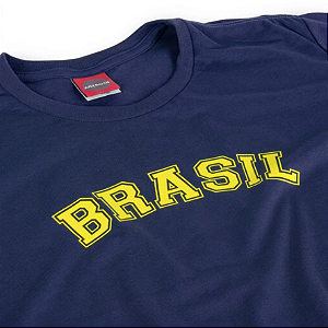 Camiseta Brasil Clássico Marinho.
