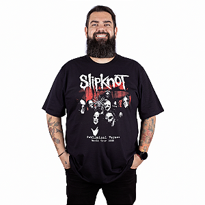 Camiseta Plus Size Slipknot Subliminal Verses Preta - Oficial