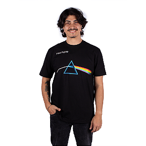 Camiseta Pink Floyd The Dark Side Of The Moon Preta - Oficial