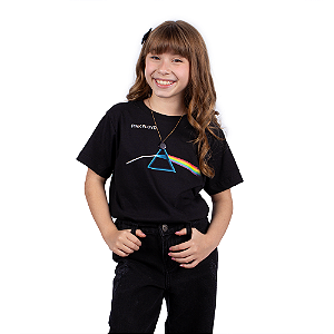 Camiseta Infantil Pink Floyd The Dark Side Of The Moon Preta - Oficial