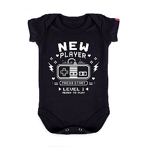 Body Bebê New Player Level 1 - Preto