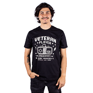 Camiseta Player Veterano - Preta.