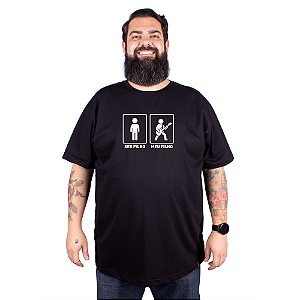Camiseta Plus Size Meu Filho é Diferente - Preta.