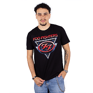 Camiseta Foo Fighters Logo Preta Oficial