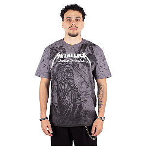 Camiseta Metallica And Justice For All Cinza - Oficial