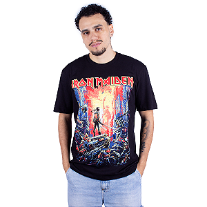 Camiseta Iron Maiden Hell On Earth Preta - Oficial
