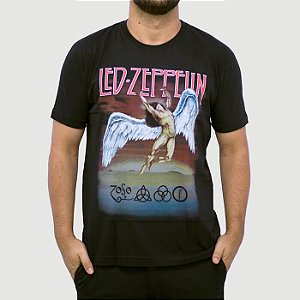 Camiseta Led Zeppelin Preta Oficial