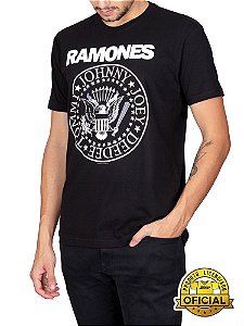 Camiseta Ramones Preta Oficial