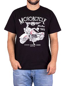 Camiseta Moto Shovelhead Preto.