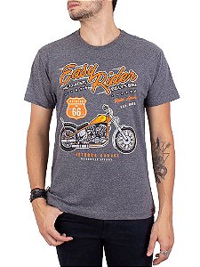 Camiseta Moto Easy Rider Grafite.