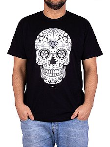 Camiseta Caveira Mexicana 2 Preta.