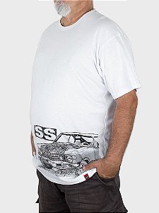 Camiseta Plus Size Opala SS Big Branca.