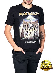 Camiseta Iron Maiden Powerslave Preta Oficial