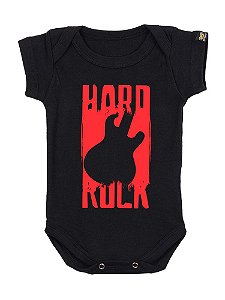 Body Bebê Hard Rock Preto