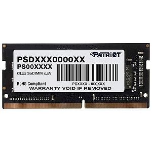 Memória RAM Notebook Patriot 4GB DDR4, 2400MHz, CL17, PSD44G240082S
