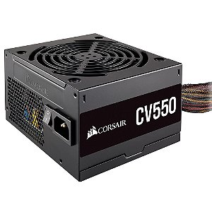 Fonte Corsair CV550 550W, 80 Plus Bronze, CP-9020210-BR