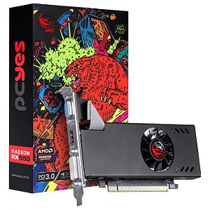 Placa de Vídeo PCYES AMD Radeon RX 550 4GB GDDR5 Low-Profile