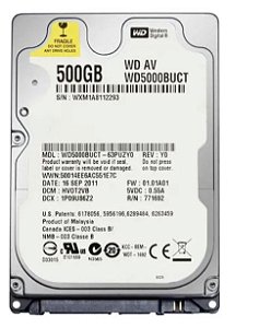 HD interno Western Digital 2,5 WD5000BUCT 500GB