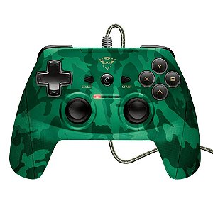 Controle Trust YULA  PC/PS3  verde camuflado