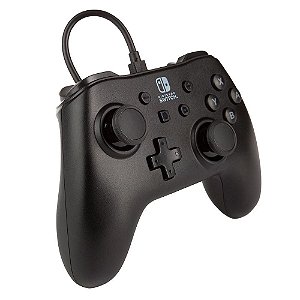 Controle Power A para Nintendo Switch Wired Controller Black Matte com Fio, Preto