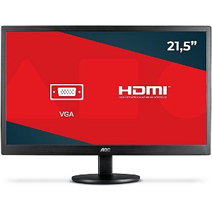 Monitor AOC LED 21.5" Widescreen, Full HD, HDMI/VGA - E2270SWHEN