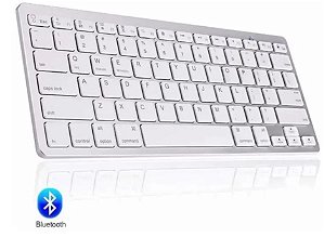 Teclado Sem Fio Bluetooth Lehmox Branco - LEY-174
