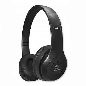 Headphone Bluetooth Kapbom KA-916, Com Microfone, Preto