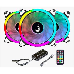 Kit Cooler Rise Energy, 3 fans, RGB, 120mm