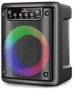 Caixa de Som Grasep D-4141, Bluetooth, 10W RMS, LED RGB