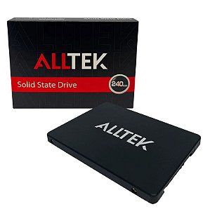 SSD Alltek 240GB , SATA III, Leitura 570MB/s, Gravação 520MB/s