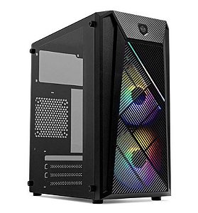 Gabinete Gamer Erion C/ 2 Fans, RGB, Mini-Tower, Lateral Acrilico