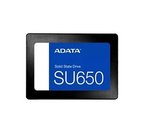 SSD Adata 480GB SU650, SATA III, Leitura 520MB/s, Gravação 450MB/s