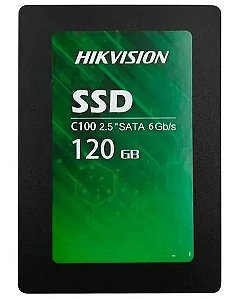 SSD Hikvision C100 120GB, SATA, Leitura 550MB/s, Gravação 420MB/s