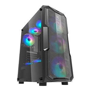 Gabinete Gamer Aigo Darkflash Aquarius Mesh Lateral Acrilico